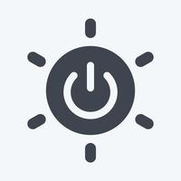 icono de energía. adecuado para el símbolo de la comunidad. estilo de glifo. diseño simple editable. vector de plantilla de diseño. ilustración de símbolo simple