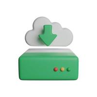 Download cloud data files 3D icon photo high quality