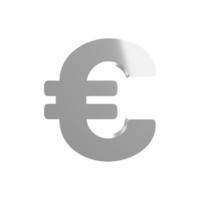 Euro money sign 3d icon photo high quality