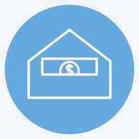 Icon Send Money. suitable for Education symbol. blue eyes style. simple design editable. design template vector. simple symbol illustration vector
