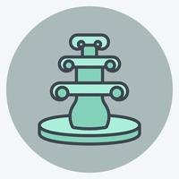 Icon Fountain. suitable for Home symbol. color mate style. simple design editable. design template vector. simple symbol illustration vector