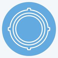 Icon Location Access. suitable for Mobile Apps symbol. blue eyes style. simple design editable. design template vector. simple symbol illustration vector