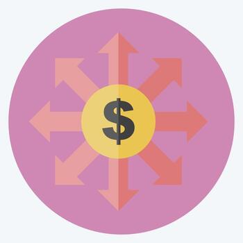 Icon Funding. suitable for Community symbol. flat style. simple design editable. design template vector. simple symbol illustration vector