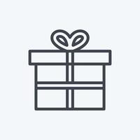 Icon Special Gift. suitable for digital web symbol. line style. simple design editable. design template vector. simple symbol illustration vector