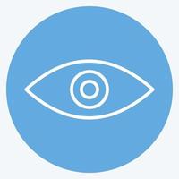Icon Remove Red Eye. suitable for Photo Editing symbol. blue eyes style. simple design editable. design template vector. simple symbol illustration vector