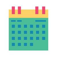 schedule flat icon vector illustration