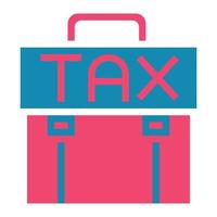 Bag tax icon vector illustration .