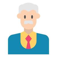 teacher flat icon vector illustration