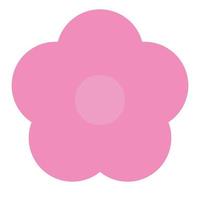 Sakura Flower icon flat color vector illustration