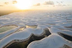 Lencois Maranhenses National Park. Dunes and rainwater lakes landscape. Barreirinhas, MA, Brazil. photo