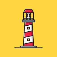 Lighthouse Cartoon Illustrations vector