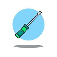 Screwdriver Cartoon Illustrations vector