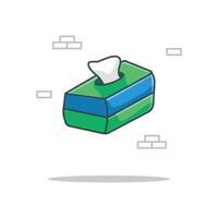 Tissue Box Cartoon Illustrations vector