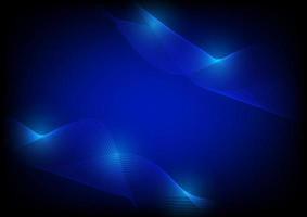 fondo abstracto línea de onda azul suave para vector de ilustración de fondo