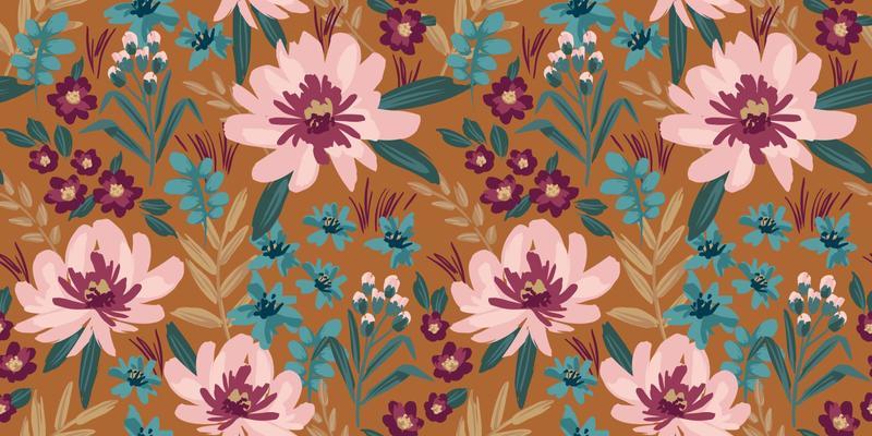 Floral seamless pattern. Vector design for paper, cover, fabric, interior decor and other users