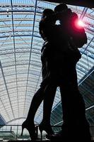 London, UK, 2007. Statue on display at St Pancras International Station photo