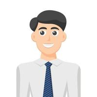 Colorful simple flat vector of 0ffice worker, icon or symbol, people concept vector illustration.