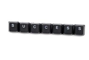 Word success on white background photo