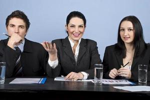 Business people at conference photo