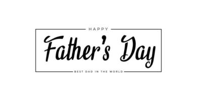 Happy Father's Day Calligraphy Greeting Cards. Vector illustration with white background.