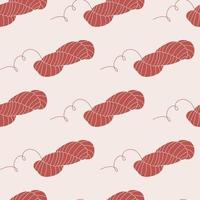 Vector flat hand drawn seamless pattern