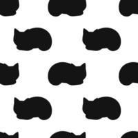 Vector flat hand drawn seamless pattern