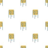 Vector flat hand drawn seamless pattern