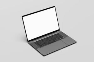 Laptop digital device screen blank mockups photo