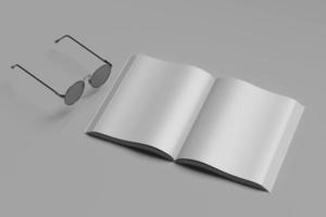 A4 book blank mockups photo