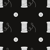 Vector flat hand drawn seamless pattern
