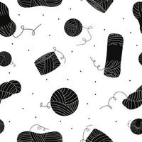 Vector flat hand drawn seamless pattern