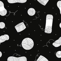 Vector flat hand drawn seamless pattern