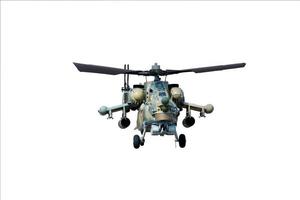 Army helicopter isolated on the white background. photo