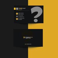 minimal and modern business card template vector