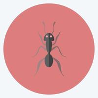 Icon Ant 1. suitable for Animal symbol. flat style. simple design editable. design template vector. simple symbol illustration vector