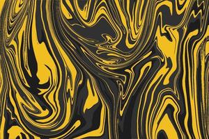 Abstract Black and Yellow Liquify Background photo