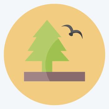 Icon Life on Land. suitable for Community symbol. flat style. simple design editable. design template vector. simple symbol illustration vector