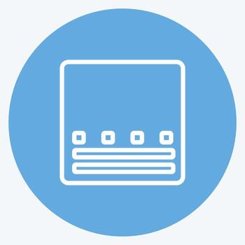 Icon Gradient. suitable for Photo Editing symbol. blue eyes style. simple design editable. design template vector. simple symbol illustration vector