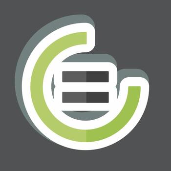 pegatina reducción de la desigualdad. adecuado para el símbolo de la comunidad. diseño simple editable. vector de plantilla de diseño. ilustración de símbolo simple