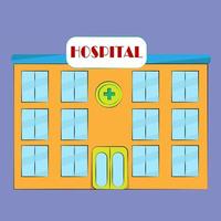 Hospital hospital or clinic hand drawn picture in vector format