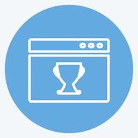 Icon Web Award. suitable for IT Services symbol. blue eyes style. simple design editable. design template vector. simple symbol illustration vector