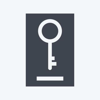 Icon Keywording. suitable for digital web symbol. glyph style. simple design editable. design template vector. simple symbol illustration vector