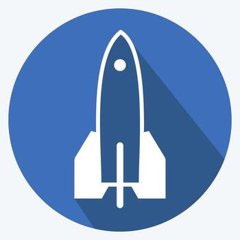 Icon Toy Jet. suitable for Toy symbol. long shadow style. simple design editable. design template vector. simple symbol illustration vector