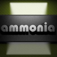ammonia word of iron on carbon photo
