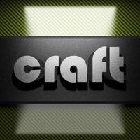 craft word of iron on carbon photo