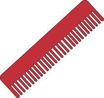 Red Haircomb vector design