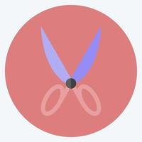 Icon Pair of Scissors 1. suitable for Tailor symbol. flat style. simple design editable. design template vector. simple symbol illustration vector