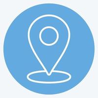 Icon Placeholder. suitable for Web Interface symbol. blue eyes style. simple design editable. design template vector. simple symbol illustration vector