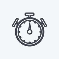 Icon Stopwatch. suitable for Web Interface symbol. line style. simple design editable. design template vector. simple symbol illustration vector