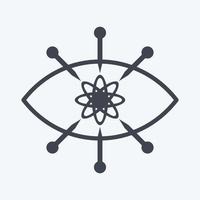 Icon Observation. suitable for data analytics symbol. glyph style. simple design editable. design template vector. simple symbol illustration vector